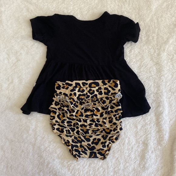 Posh Peanut Lana Peplum Bummie Set - 6-12m - Picture 2 of 3